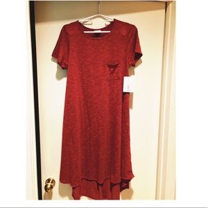 ♥️FLASH SALE - NWT Lularoe S Carly Dress Solid Red